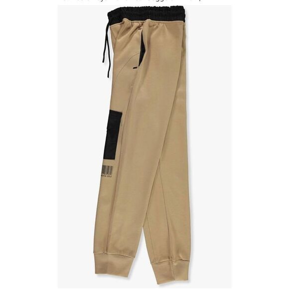 Kenneth Cole Boys Nano Tech Cargo Joggers Khaki Size 16 - Picture 4 of 6